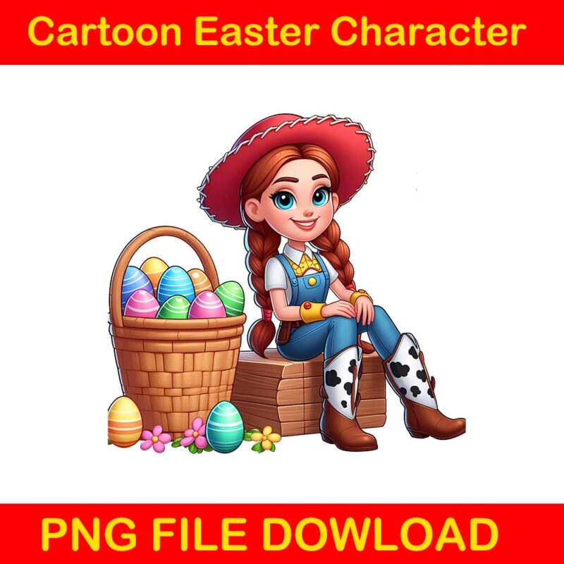 Cartoon easter character png bundle, spring easter png, happy easter day png, superhero easter png, princess easter egg t shirt vector file