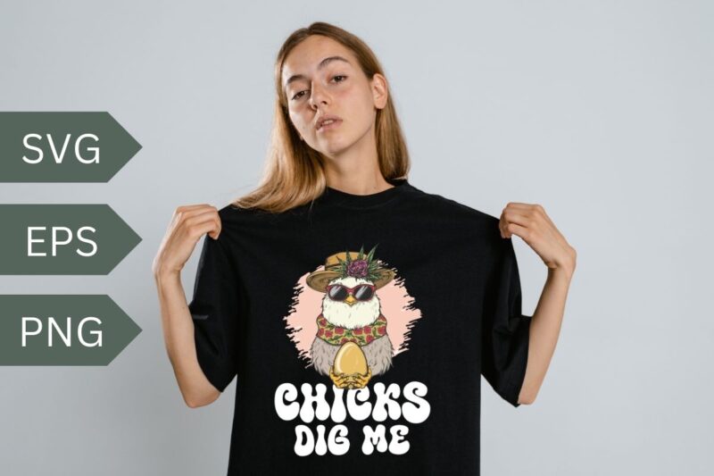 Chicks Dig Me Easter Toddler, Happy Easter Funny T-Shirt design vector, easter, men, boys, funny, chicks, toddler, tshirt, kids, dig, day