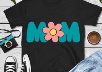 Mother’s Day Png, Mom Flower Png t shirt designs for sale