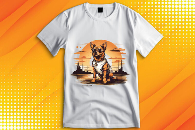 Cute Dog Vintage Retro