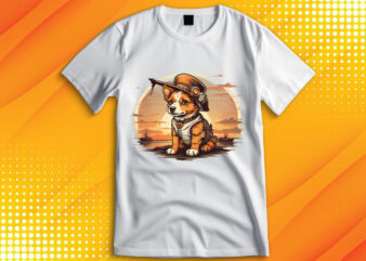 Cute Dog Vintage Retro