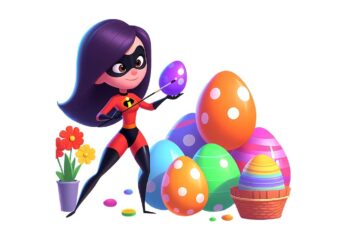Fishing eggs easter holiday character Royalty Free Vector