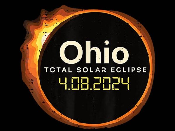 Ohio total solar eclipse 4 08 2024 png t shirt design online