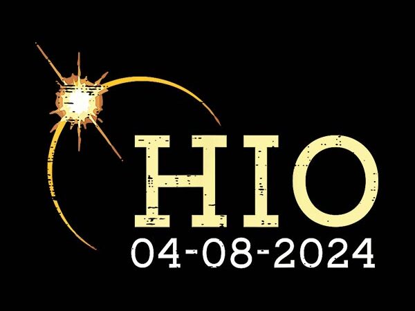 Ohio total solar eclipse 4 08 2024 png, hio 4 08 2024 png t shirt design online