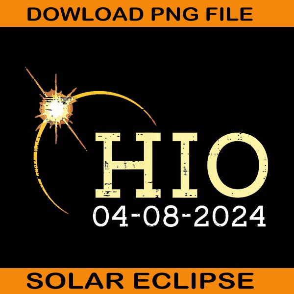 Ohio Total Solar Eclipse 4 08 2024 Png, HIO 4 08 2024 Png