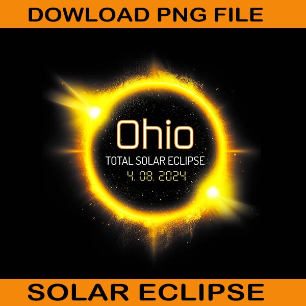 Ohio Total Solar Eclipse 4 08 2024 Png, HIO 4 08 2024 Png