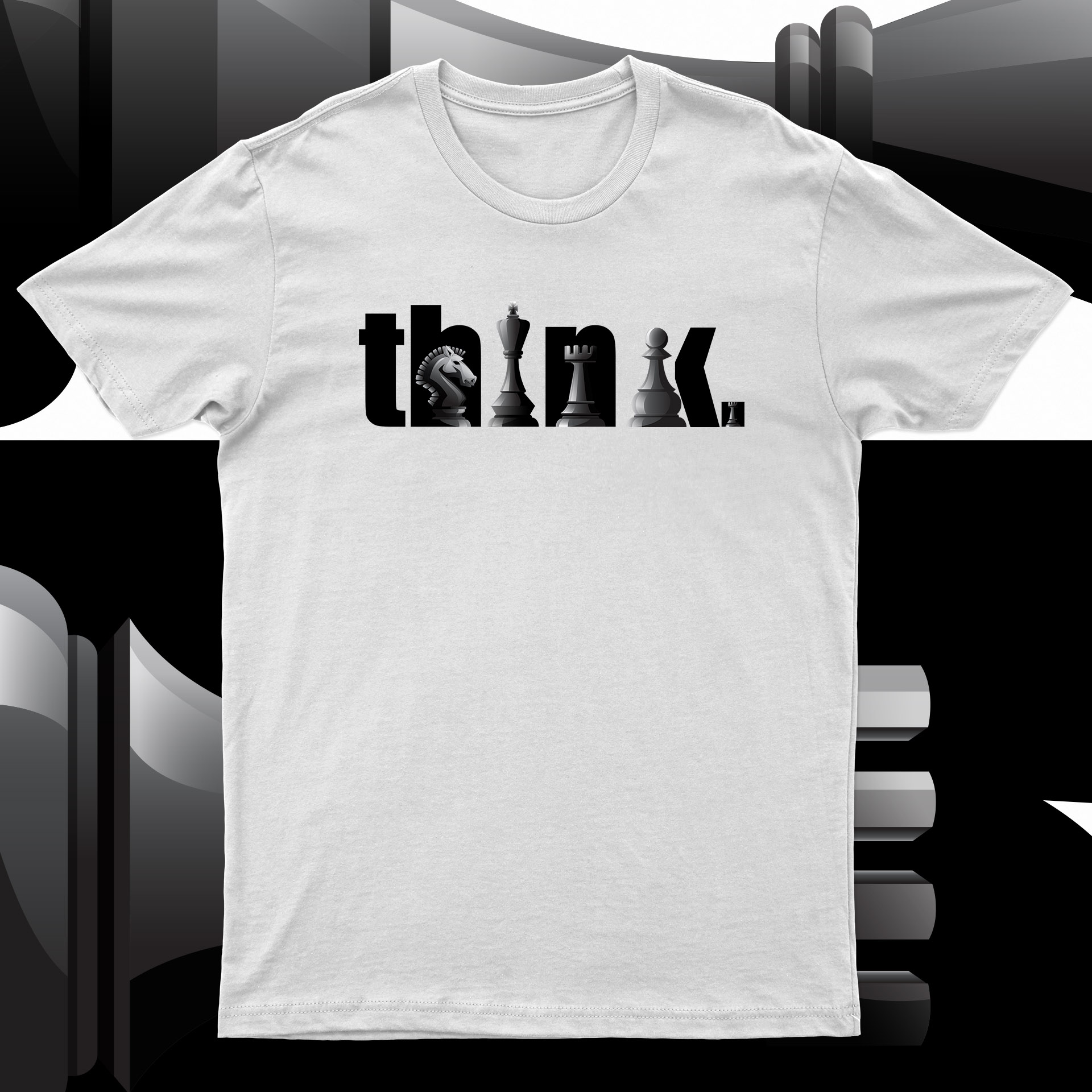 Chess Think | Cool T-Shirt Design For Sale!! - Buy t-shirt designs