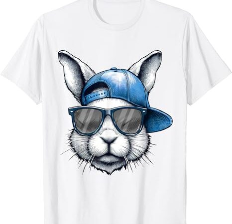 Cool bunny face happy easter shirts for boys men kids t-shirt