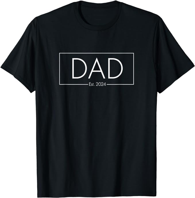 Dad Established 2024 New Dad Gift T-Shirt