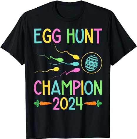 Easter Egg Hunt Champion Funny Dad Pregnancy Announcement T-Shirt