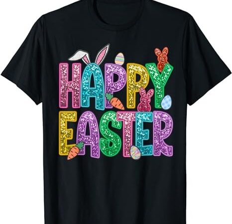 Easter faux sequin bunny t-shirt