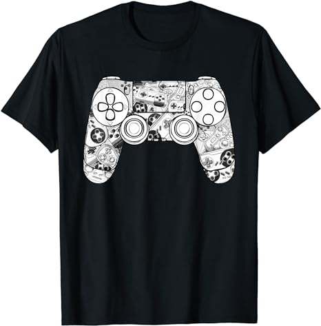 Gamer Shirt Gaming Shirts For Men Boys Video Game Controller T-Shirt