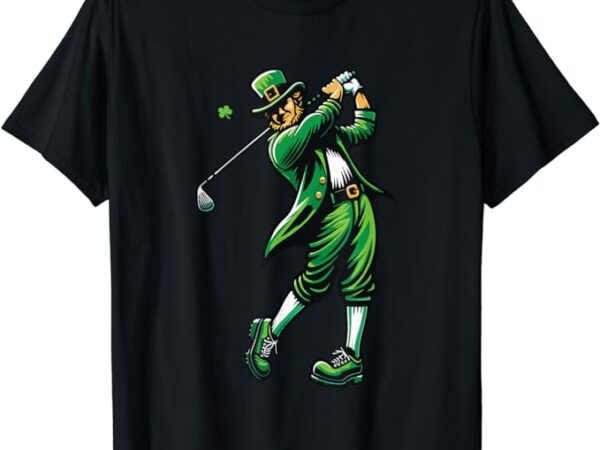 Golf st patrick’s day irish leprechaun golfer golfing t-shirt