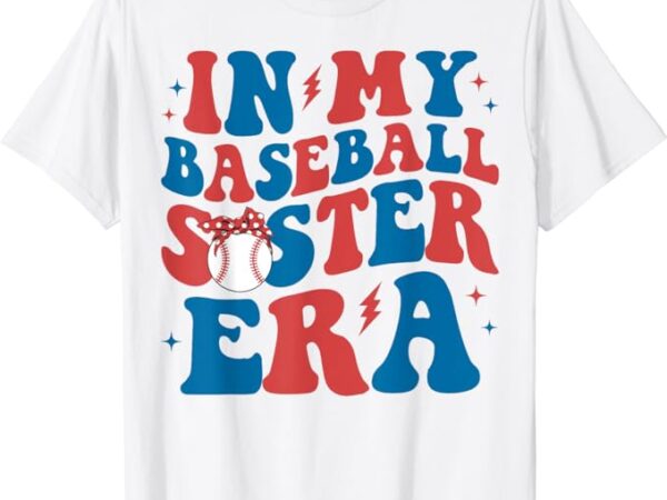 Groovy baseball sister t-shirt