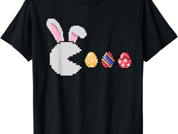 Happy easter day gaming boys girls kids easter bunny egg t-shirt