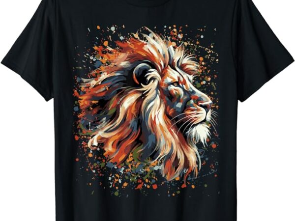 Lion animal king nature graphic tees women men kids trendy t-shirt