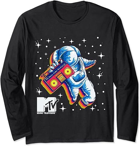 Mademark x MTV – MTV Retro Moon Man Long Sleeve T-Shirt