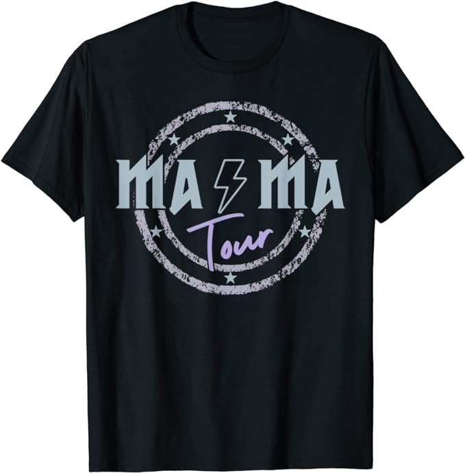 Mama Tour Rock Tour Mom’s Life Mother’s Day Family T-Shirt