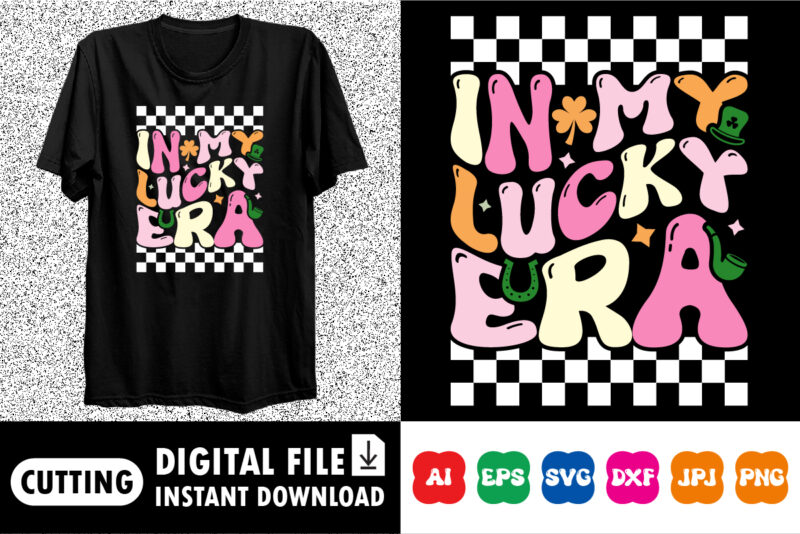 St.Patrick’s Day Shirt Design Bundle Print Template, Lucky Charms, Irish, everyone has a little luck Typography Design Shirt Print Template,