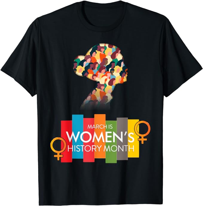 National Women’s History Month 2024 Man and Woman T-Shirt