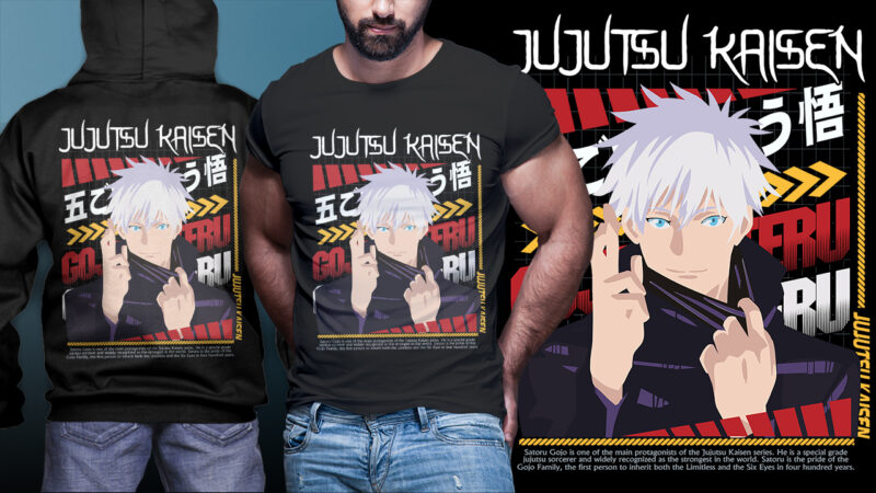 DOWNLOAD JUJUTSU KAISEN PART 08 TSHIRT DESIGN BUNDLE