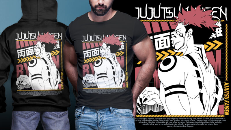 DOWNLOAD JUJUTSU KAISEN PART 08 TSHIRT DESIGN BUNDLE