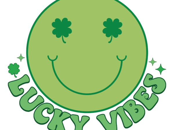 Lucky vibes 2 sublimation t shirt vector graphic