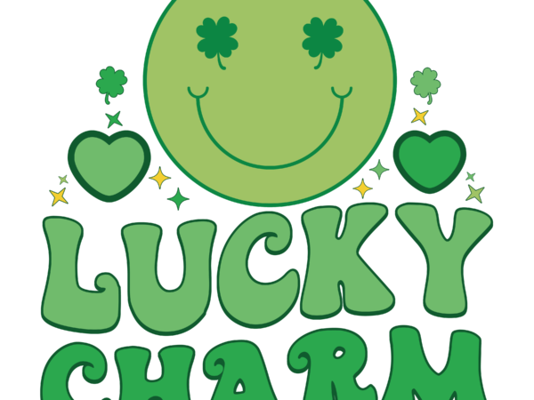 Lucky charm sublimation t shirt vector graphic