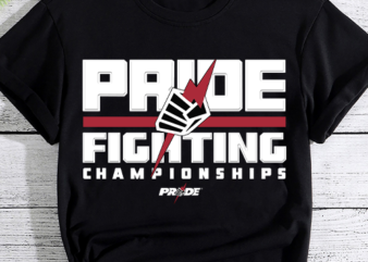 PRIDE FIGHTING t shirt illustration