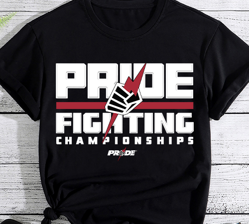 Pride fighting t shirt illustration