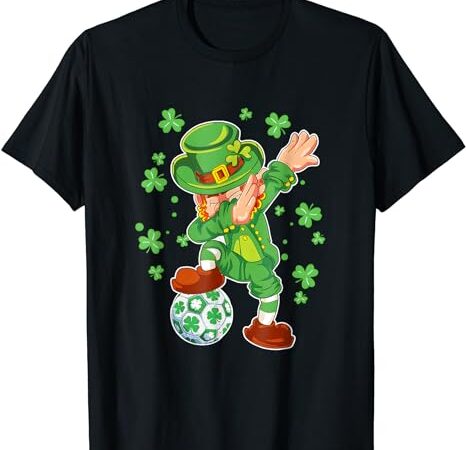 Soccer leprechaun st patricks day t shirt template vector