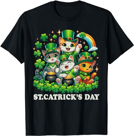 St Patrick’s Day Lucky Shamrock Waitress Bartender Waiter T-Shirt