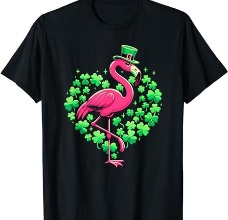 St patricks day irish flamingo t-shirt