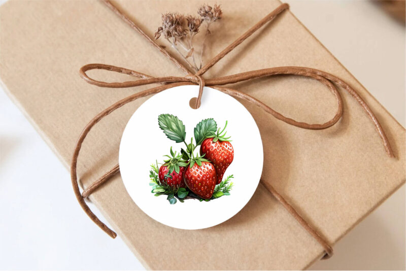 Strawberry clipart PNG.