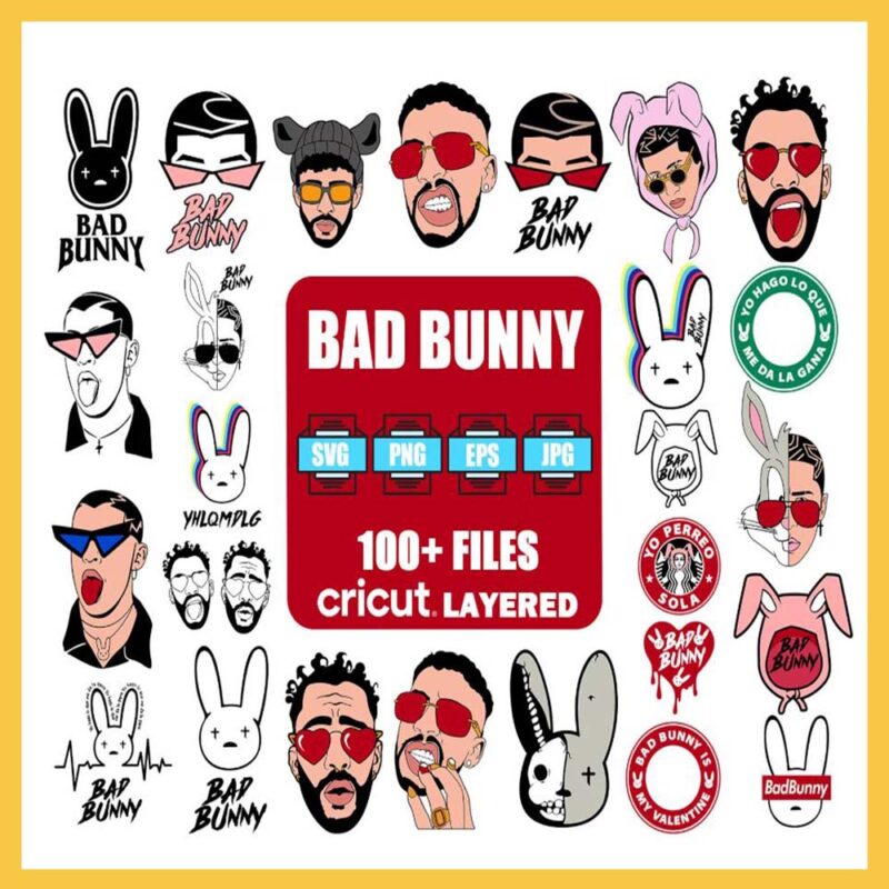 Bad Bunny Bundle Svg