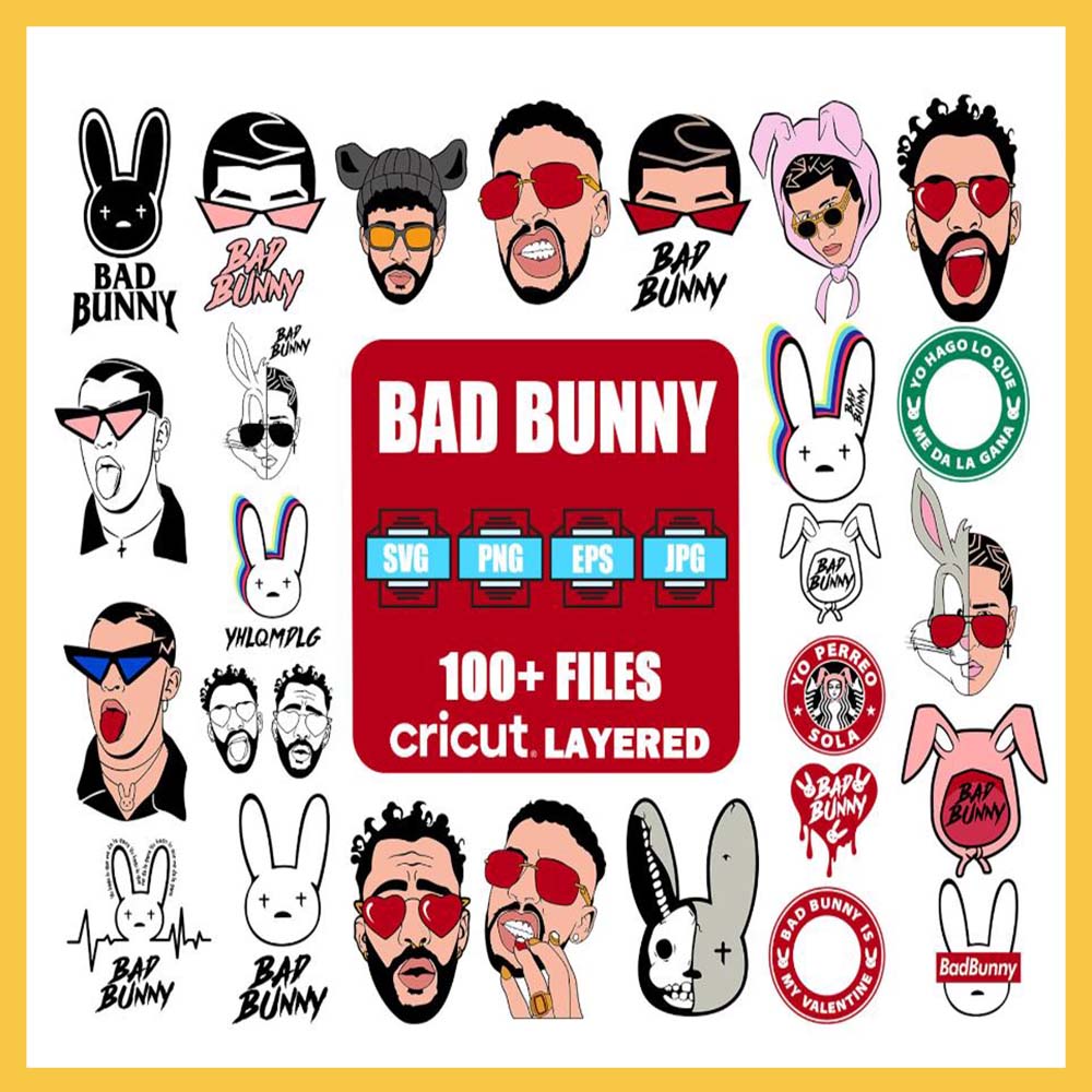 Bad Bunny Bundle Svg - Buy t-shirt designs