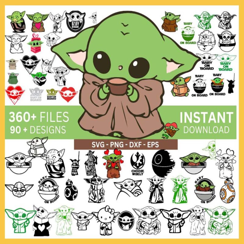 Baby Yoda Bundle Svg