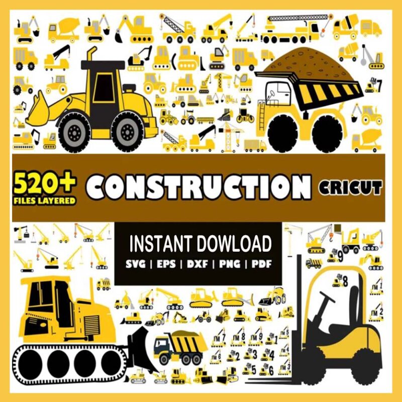 Construction Bundle Svg, Mega Bundle Svg