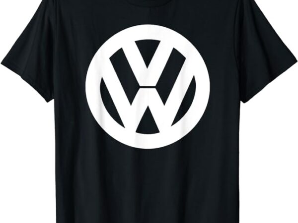 Volkswagen classic white vw logo t-shirt