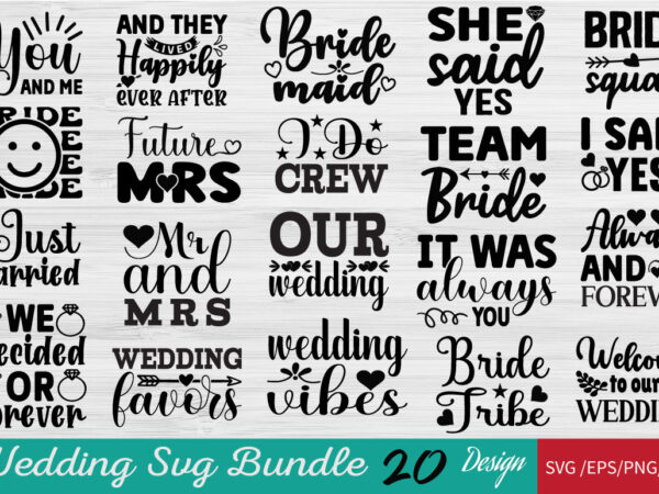 Wedding t-shirt bundle wedding svg bundle