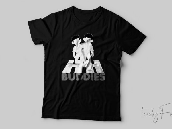 Partner in crime: buddies forever t-shirt design