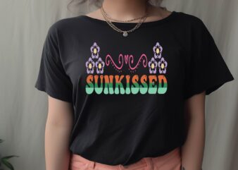 Sun kissed t shirt template vector