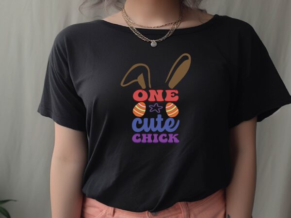 One cute chick t shirt design online