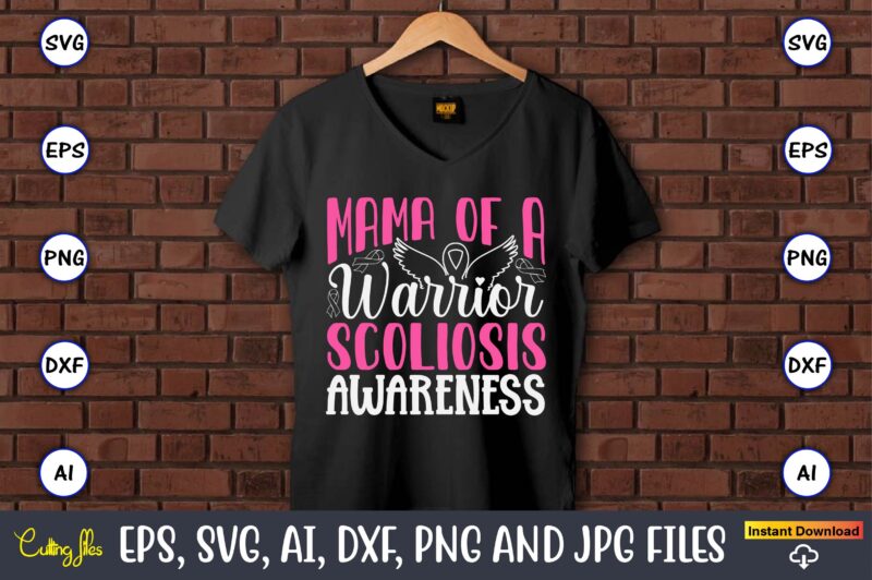 Mama Of A Warrior Scoliosis Awareness,World Cancer Day, Cancer svg, cancer usa flag, cancer fight svg, leopard football cancer svg, wear pin