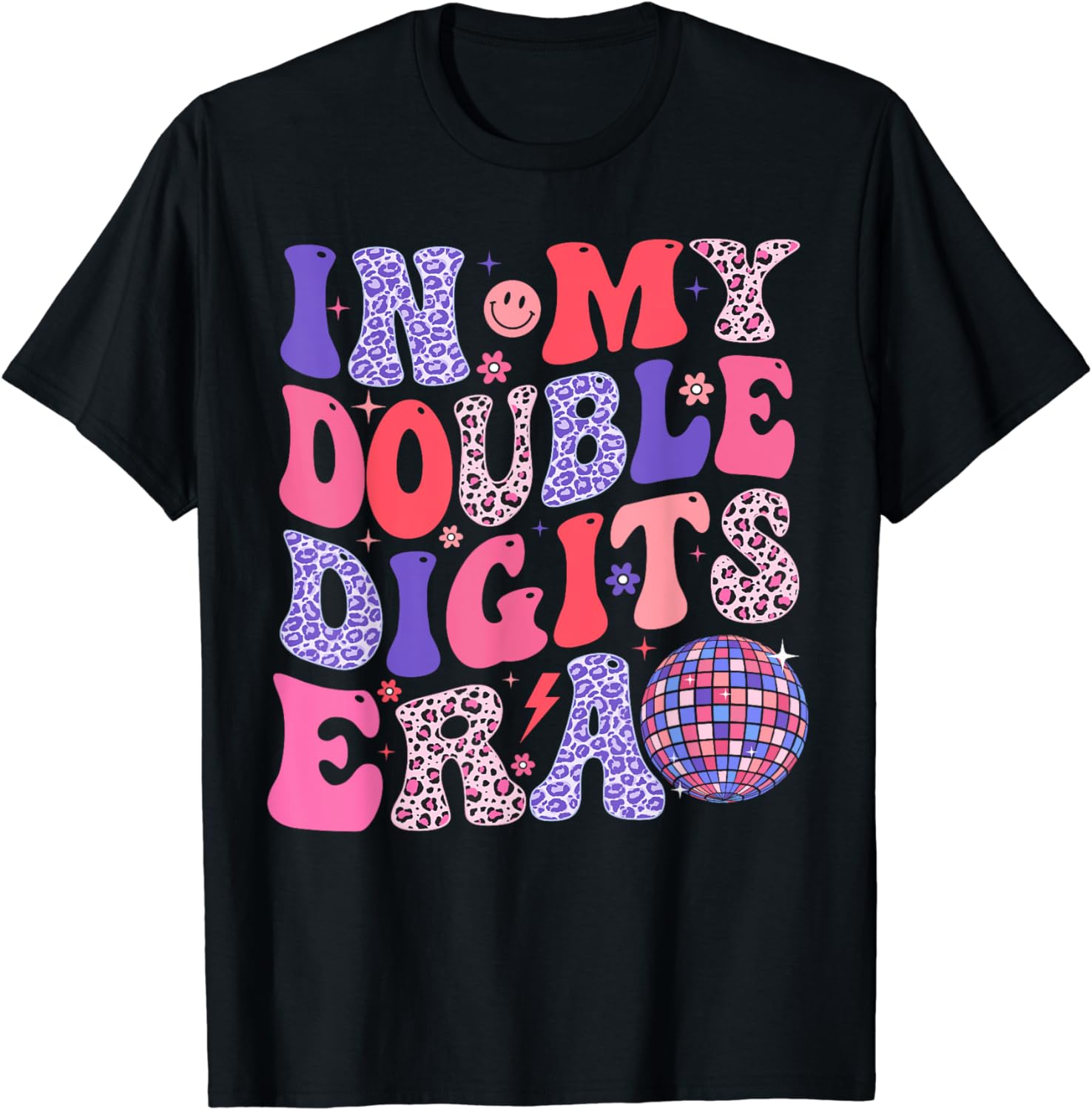 10th Birthday Shirts For Girls Retro In My Double Digits Era T-Shirt ...