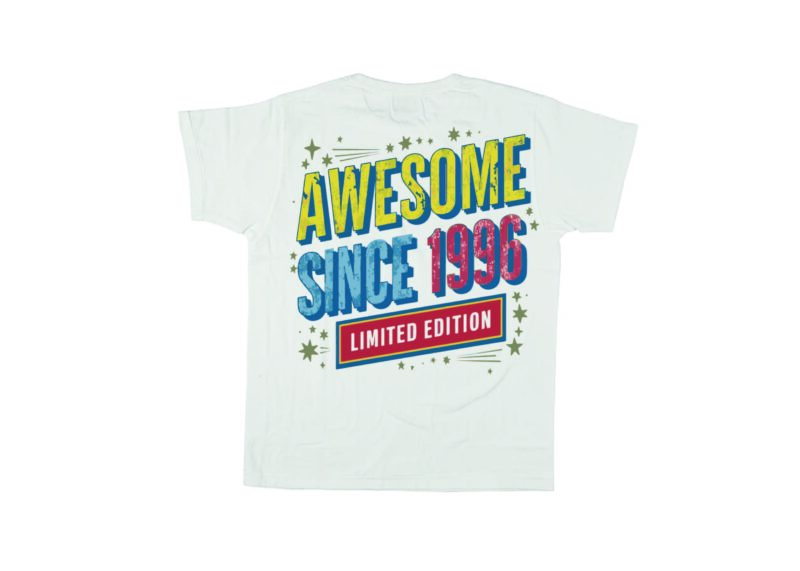 awesome since 1990 tshirt design vintage retro style 2024