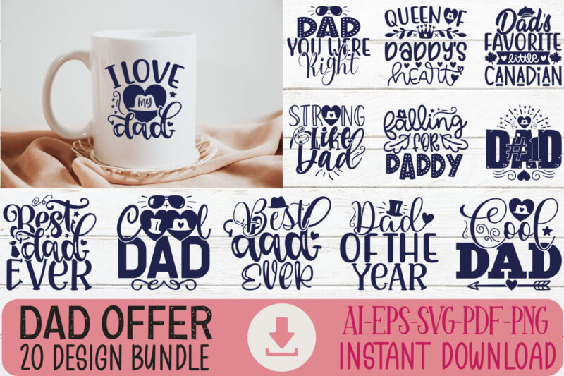 Happy Father’s Day SVG Bundle, Dad SVG bundle, Father’s Day SVG Bundle, Dad quotes svg, PNG clipart, Dad SVG bundle, svg bundle dad gift