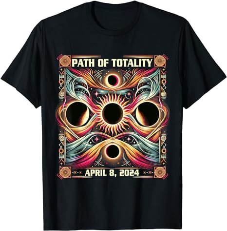 2024 Total Solar Eclipse Shirt April 8 Path of Totality T-Shirt