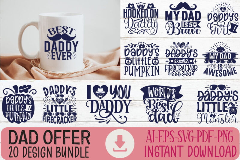 Happy Father’s Day SVG Bundle, Dad SVG bundle, Father’s Day SVG Bundle, Dad quotes svg, PNG clipart, Dad SVG bundle, svg bundle dad gift