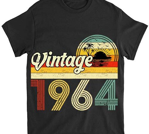 60 years old gifts vintage born in 1964 retro 60th birthday t-shirt ltsp